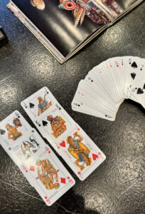 A set of two decks of playing cards