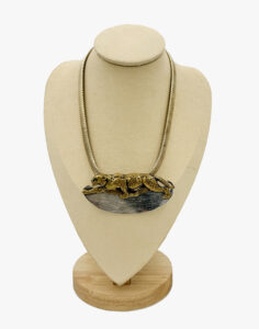 Necklace with a panther pendant