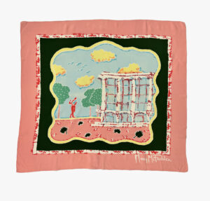 Mary McFadden vintage silk scarf