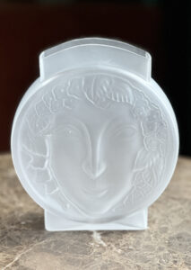 Sarsaparilla Deco Design frosted glass vase