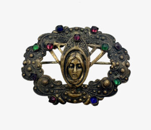 Antique art nouveau brooch, 1930s