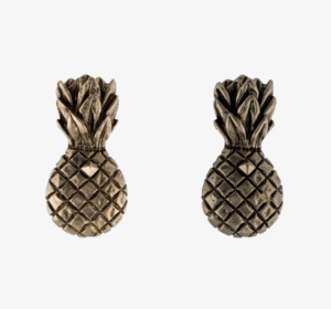 Valentino pineapple clip-on earrings