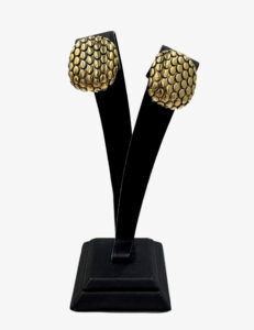 Vintage St.John gold-tone clip-on earrings