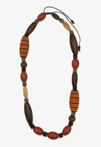 Wooden bead necklace