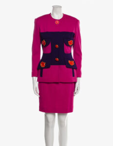 Gemma Kahng vintage wool skirt set