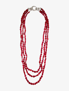 Kenneth Jay Lane multistrand coral necklace