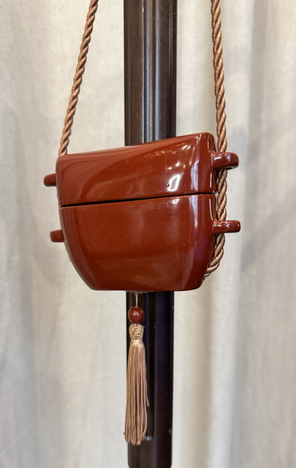 Vintage Japanese style wood purse
