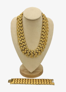 Vintage Napier gold-tone two-pieces set