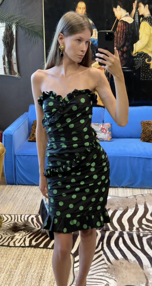 Vintage Ungaro Parallele silk dress, 1980's