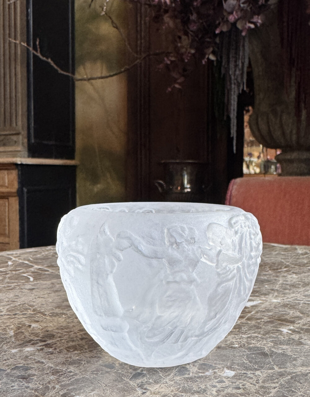Medici frosted glass vase