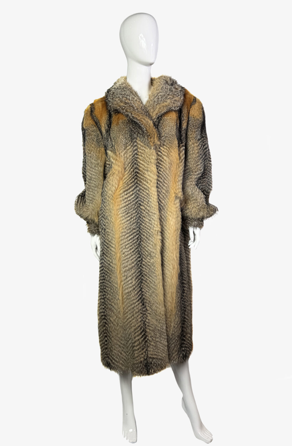 Vintage coyote fur coat