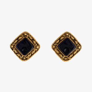 Vintage Chanel Gripoix clip-on earrings