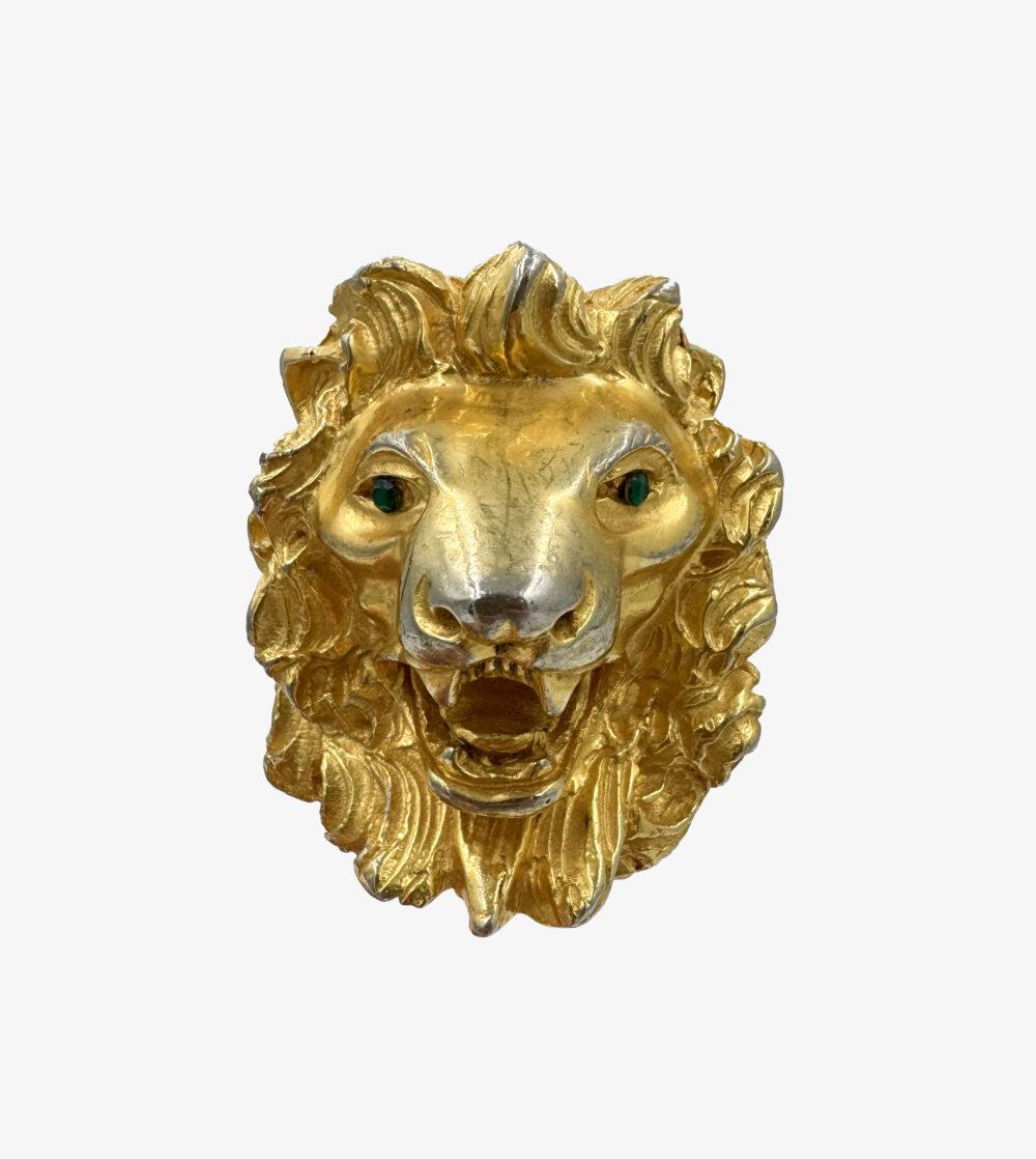 Judith Leiber vintage lion brooch/pendant