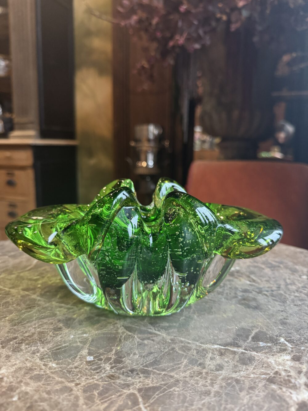Vintage blown glass ashtray