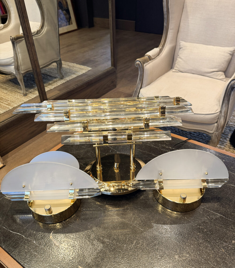 Set of vintage Murano glass lamps