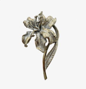Vintage HAR lily flower brooch