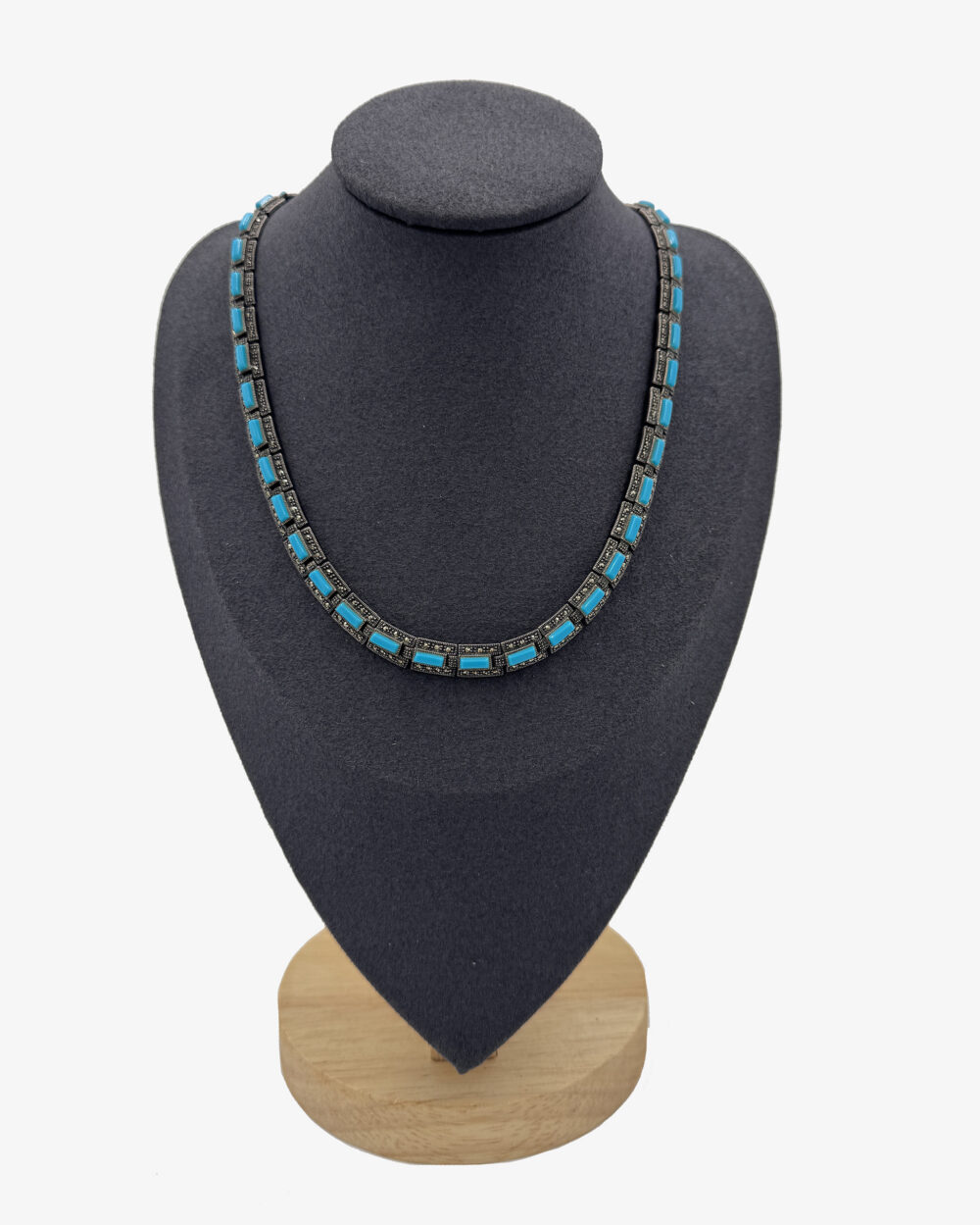 Vintage silver and turquoise necklace