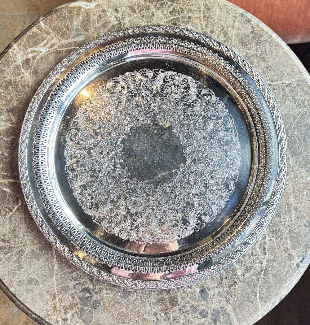 Vintage WM Gogers & son chrome-plated tray
