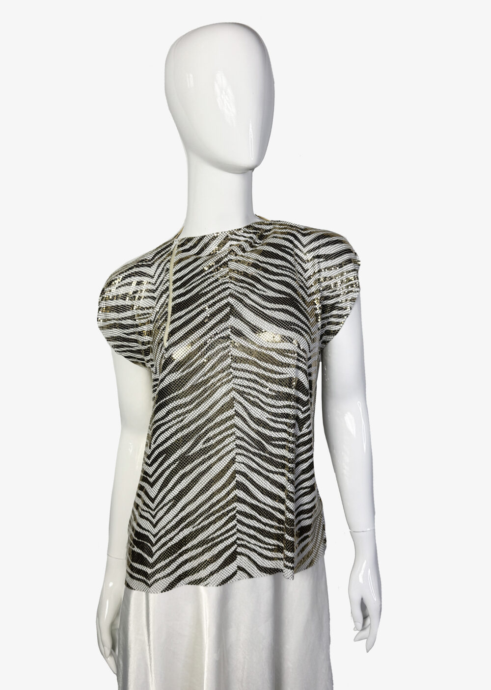 Oleg Cassini vintage chainmail top