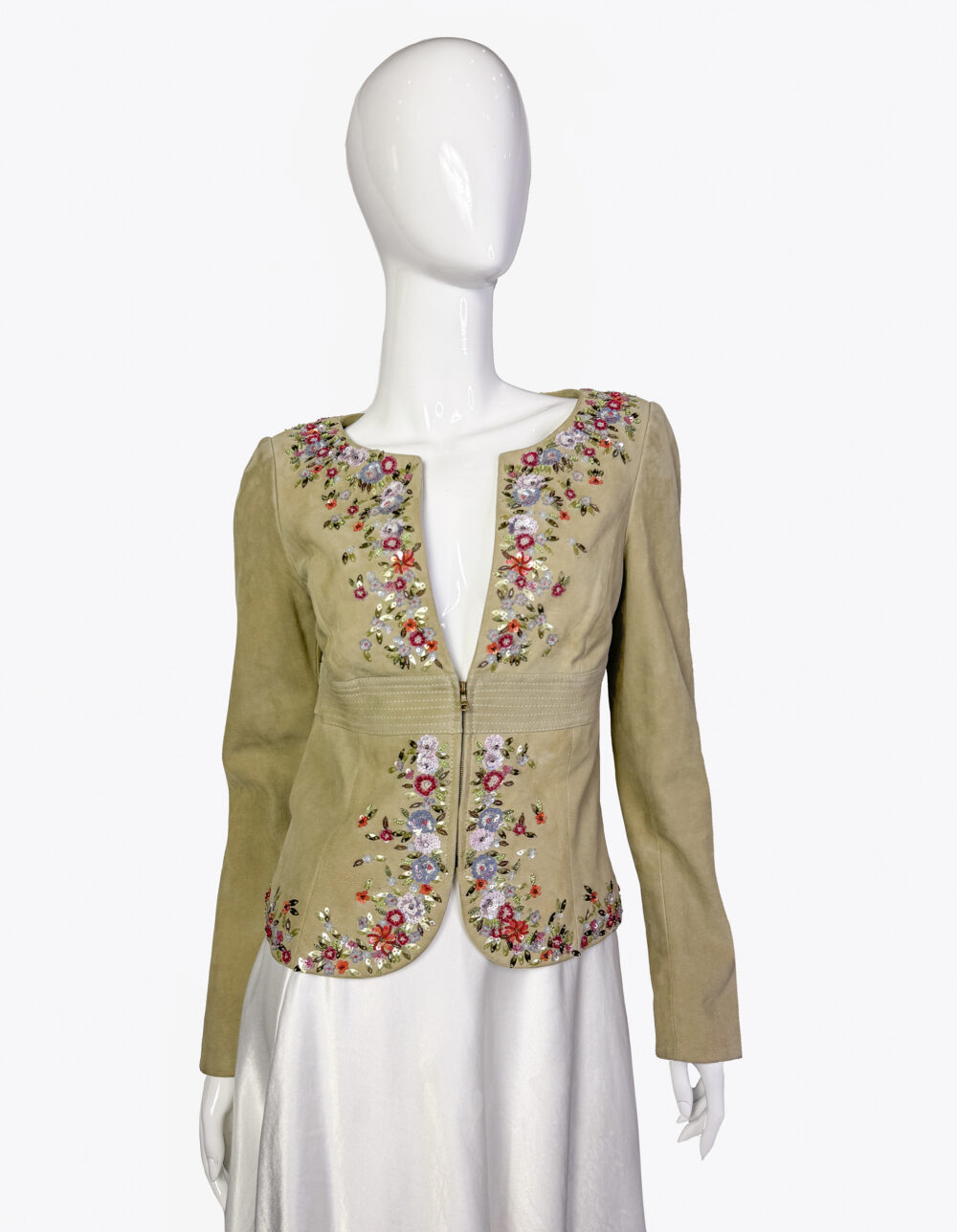 Valentino embroidered suede jacket