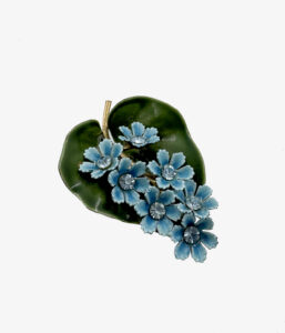 Vintage enamel brooch