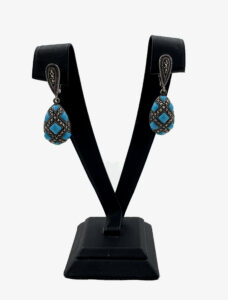 Vintage silver and turquoise earrings