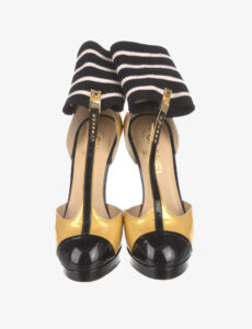 Chanel patent leather T-bar pumps, 2008