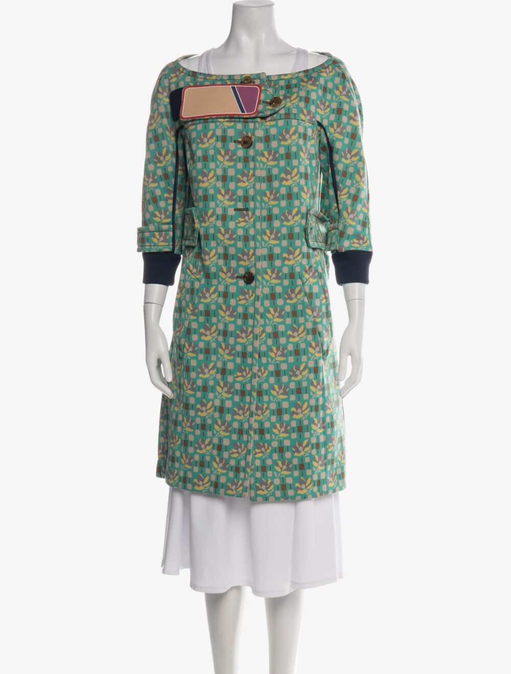Prada patterned coat, Collection S/S 2017