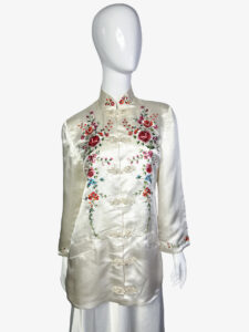 Vintage chinese embroidered silk jacket