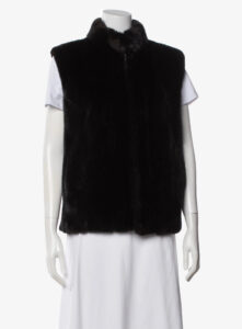 Vintage Mary McFadden mink vest