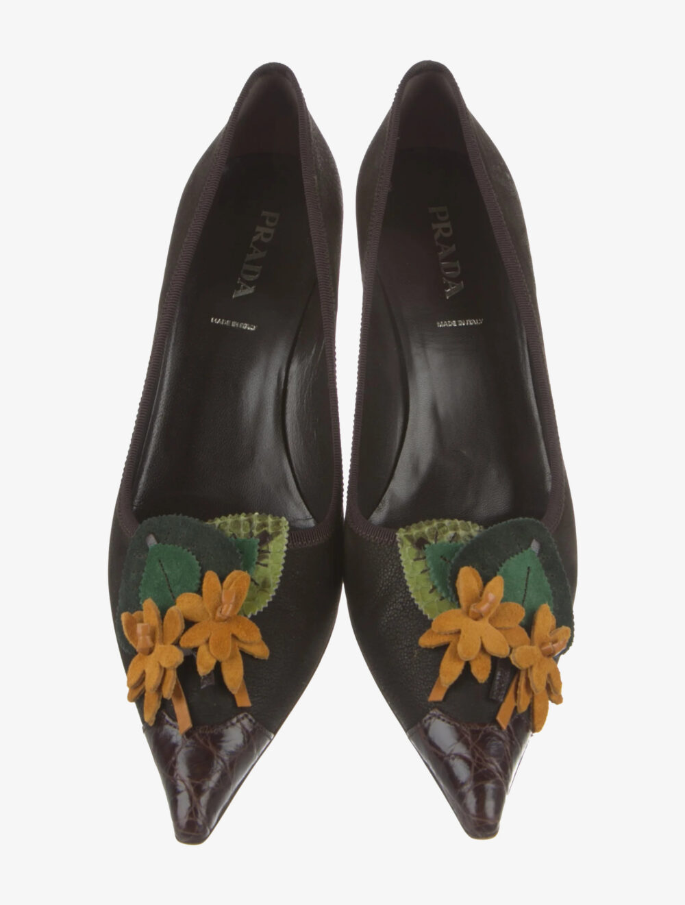 Prada leather pumps