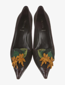 Prada leather pumps