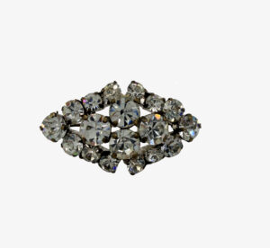 Vintage brooch with crystals