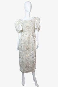 Vintage evening taffeta dress, 1960's
