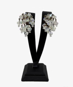 Vintage beaded clip-on earrings