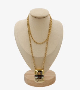 Gucci vintage enamel pill bottle pendant necklace
