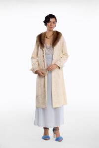 Blood&Honey x Manhattan's babe Collection vintage silk coat with marten collar